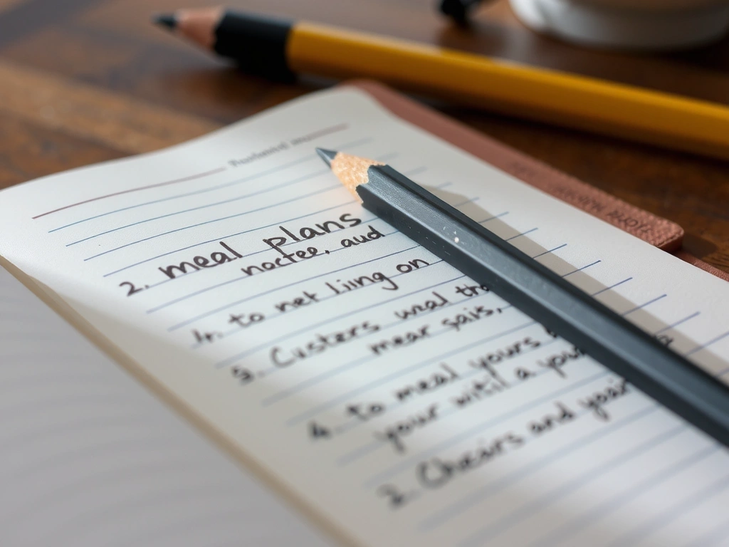 Ručně psané poznámky v deníku